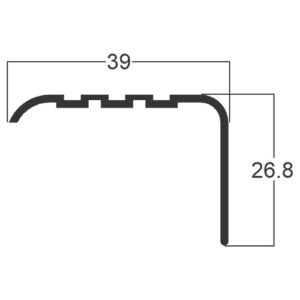 ARREMATE DE PISO - PRETO