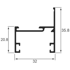 MARCO P/ QUADRO FIXO - PRETO
