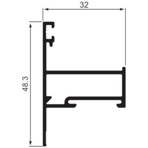 MONTANTE FOLHA MAXIM-AR - PRETO