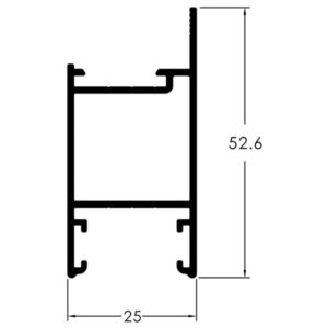 MONTANTE LATERAL - PRETO