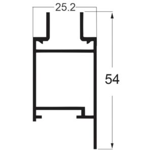 MONTANTE CENTRAL - PRETO