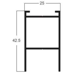 MONTANTE FOLHA VENEZIANA - PRETO