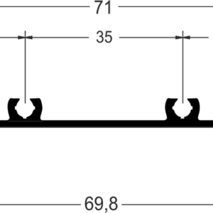 MARCO BANDEIRA PEITORIL CORRER / 2 - PRETO