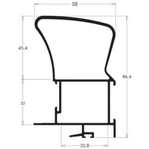 MONTANTE MAO DE AMIGO - PRETO