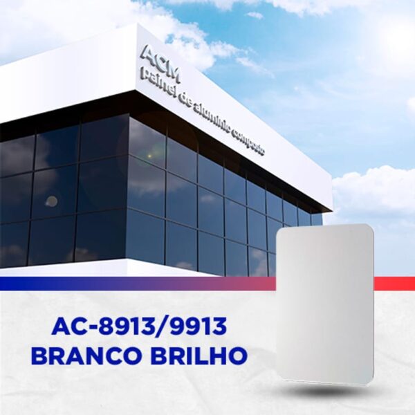 PAINEL ACM - BRANCO BRILHO - 1.220 X 5.000MM, 3MM