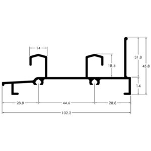 MARCO INFERIOR CORRER 2F - PRETO