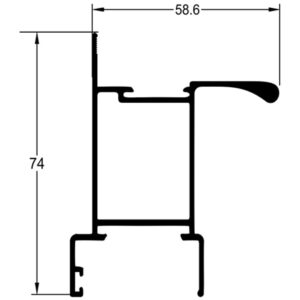 MONTANTE CENTRAL - PRETO