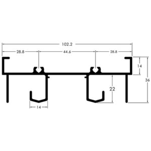 MARCO SUPERIOR CORRER 2F - PRETO