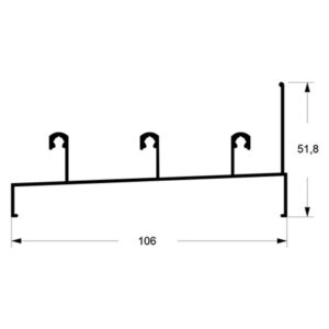 MARCO INFERIOR/CORRER 3 FOLHA - JANELA - PRETO