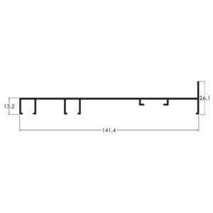 TRILHO LATERAL 4 F - PRETO