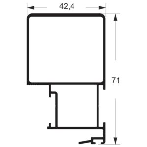 MONTANTE MÃO DE AMIGO QUADRADO - PRETO