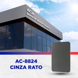 PAINEL ACM - CINZA ESCURO ( RATO ) - 1.220 X 5.000MM, 3MM
