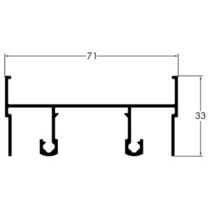 TRILHO SUPERIOR - BRANCO