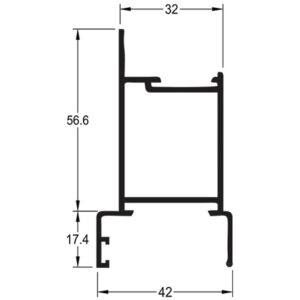MONTANTE CENTRAL - PRETO