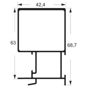 MONTANTE MÃO DE AMIGO QUADRADO - BRANCO