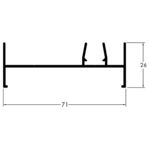 MARCO LATERIAL - PRETO