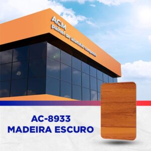 PAINEL ACM - DARK WOOD (MADEIRA ESCURO) - 1.220 X 5.000MM, 3MM